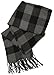 Ted and Jack - Jack's Classic Cashmere Feel Buffalo Check Scarf (Grey and Black)