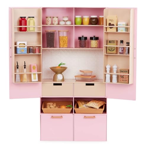 Our Generation Pretty Pantry Kitchen Furniture Set for 18-Inch Dolls