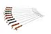 Marshmallow Roasting Sticks Set - Lightweight Chrome Plated Hotdogs, Smores Forks Camping - Fun 22-inch BBQ Sticks Firepit Skewers - Bonfire Accessories Great for Kids, Multi-Colored (Set of 10)