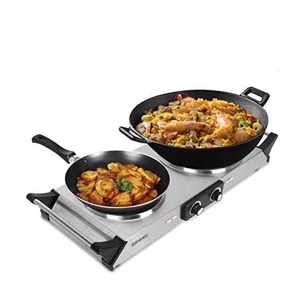 Duronic-Hot-Plate-HP2SS-Table-Top-Cooking-2500W-Stainless-Steel-Electric-Single-Hob-with-Handles-2-Cast-Iron-Portable-Hob-Rings-1500W-1000W-For-Warming-Cooking-Boiling-Frying-Simmering Duronic Hot Plate HP2SS | Table-Top Cooking | 2500W | Stainless-Steel Electric Double Hob with Handles | Two Cast Iron…