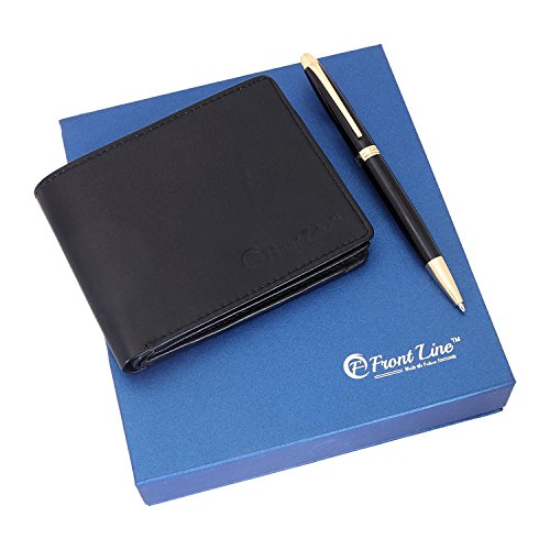 Frontline Professional Signature PW-212 BP MW 18 Blue Ballpoint Pen Gift Set (Black)