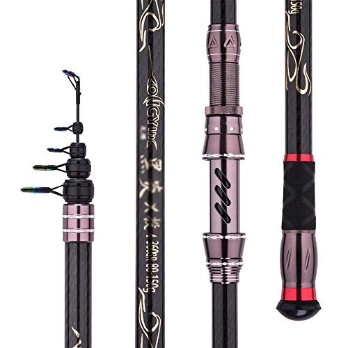 Ensemble De Canne à Pêche Télescopique Kit De Pêche Avec Canne à Pêche Avec Moulinet à Canne à Pêche Combos Ligne…