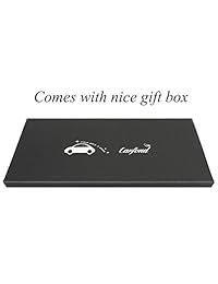 Carfond   Juego de 2 tapones de acero inoxidable para matrícula, marco de matrícula, hecho a mano, 1000 piezas, 8 facetas, impermeables, a juego, negro, rojo, (black red lip)