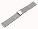 Milanese Loop Stainless Steel Watch Band Bracelet Smart Watch Strap Mesh Band 24mm with Hook Buckle Replacement Wristbands - Silver