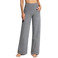 Promover Wide Leg Pants Woman Yoga Pants with Pockets Stretch Loose Casual Lounge Sweatpants Petite/Regular/Tall