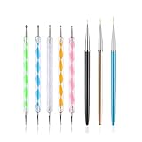 FULINJOY 5PCS Dotting Pens with 3 PCS Nail Painting