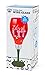 BigMouth Inc. Let’s Get Lit Holiday Cheer Wine Glass, Bulb-Shaped Wine Glass, 20 oz.
