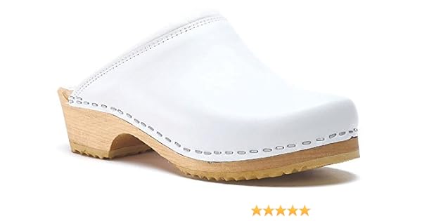 white clogs