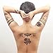 COKOHAPPY 4 Sheets Black Lace Wedding Dream Cathcher Mandala Lotus Crown Look Real Flash Temporary Tattoo