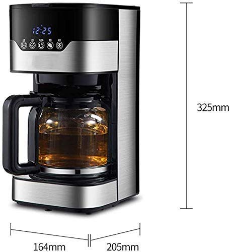 DSY Filterkaffeemaschine, 1,5L Kaffeemaschine 24H Programmierbarer Smart Tropte Kaffeebrauer Mit Lcd-Display-Glas… – Bild 7
