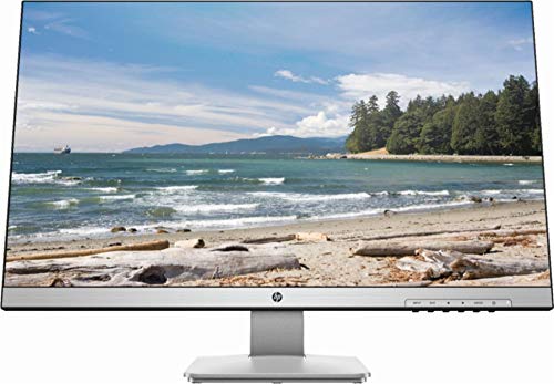 2019 New HP 27″ 2K Quad HD Antiglare LED Monitor (27Q), 16:9 Aspect Ratio, 2560×1440 Resolution, 5 ms Response time, 60 Hz Refresh Rate, 1 DisplayPort 1.2, 1 HDMI, 1 DVI – Pike Silver (Flat)