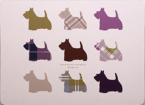 Unbekannt Andrew S Living Rooms Melamin Tischset Kork Scottie Dog 1 Stk Amazon De Kuche Haushalt