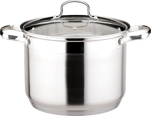 Josef Strauss Le Stock Pot with Glass Lid (24 Liter, 13.4'' Diameter x 10.2'' High)