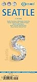 Laminated Seattle City Map by Borch Maps (English, Spanish, French, Italian and German Edition) by