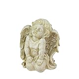 Northlight Heavenly Distressed Kneeling Cherub Angel Outdoor Patio Garden Statue, 6