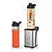 Homgeek Personal Mini Blender Smoothie Maker, Smoothie Single Serve Blender Portable Juicer Cup, Electric Power Mixer Fruit and Vegetable Single Serve,with Travel Lid and 2 Tritan Travel Sport Bottle