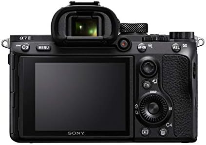 Sony alpha 7 iii full-frame evil camera (autofoco rápido de 0,02 s, estabilização ótica de imagem de 5 eixos, 4k hlg, maior duração da bateria), preto