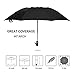 LANBRELLA Umbrella Windproof Travel Umbrella Compact Folding Reverse Umbrella