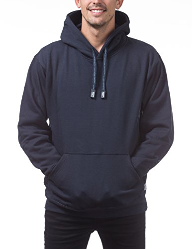 Pro Club Men's Heavyweight Pullover Hoodie (13oz), Medium, Navy