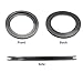 QUNSUN RV Toilet Flush Ball Ring Seal Kit Replacement Gaskets Sealand Parts for Dometic RV Toilets 300 310 320 - Equivalent to Part Number 385311658 (2 Pack)