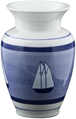 Shard Pottery Coastal Vase Colbalt Blue