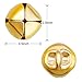 Jingle Bells for Craft, 300 Pieces Bulk DIY Christmas Bells for Decoration, Home Decoration (Gold, 0.5 Inch)