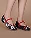 AvaCostume Embroidery Womens Classics Flats Rubber Sole Casual Shoes