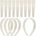 HESTYA White Plastic Headbands DIY 1 Inch Plain Blank No Teeth Hair Bands Headwear Plain Headbands for Women Graduation Halloween Christmas(20 Pcs)