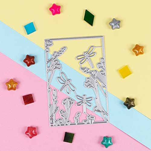 Metal Cutting Dies Stencils, MikiMiqi Criss-Cross Metal Flydragon Embossing Scrapbooking Dies Cuts Handmade Stencils Template Embossing for Card Scrapbooking Craft Paper Decor (Flydragon)