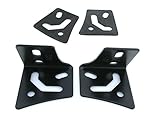 GS Power's A-Pillar Windshield Hinge Mount Brackets (2 pc) for Mounting Auxiliary Off-Road LED, HID, or Halogen Fog and Work Lights. Compatible with 1997-2018 Jeep Wrangler TJ & JK