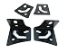 GS Power's A-Pillar Windshield Hinge Mount Brackets (2 pc) for Mounting Auxiliary Off-Road LED, HID, or Halogen Fog and Work Lights. Compatible with 1997-2018 Jeep Wrangler TJ & JK primary