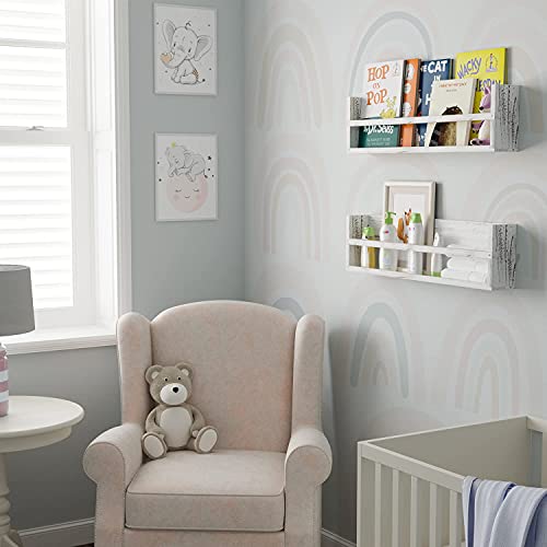 brightmaison Polynez 30" Floating Shelves for Wall Decor, Kids