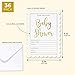 Juvale 36-Pack Gold Foil Unisex Baby Shower Invitations with Envelopes 5 x 7 Inches