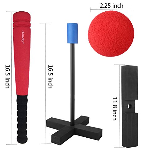 image for Aoneky Mini Foam Tball Set for Toddlers - Carry Bag Included - Best Ba
