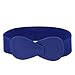 Lady Number 8 Sign Interlocking Buckle Stretchy Waist Belt Waistband Corset Band Blue