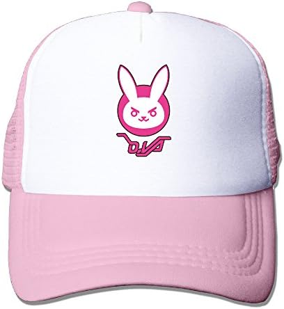 Overwatch D.VA Logo Snapback Trucker Mesh Adult One Size Fits Most Hats Caps Pink
