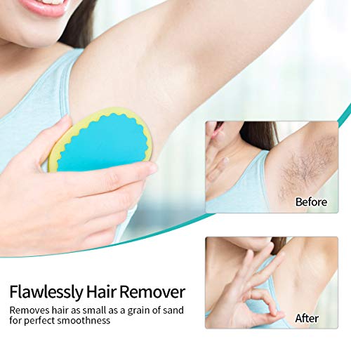 Facial Hair Removal for Women, TOPOINT Flawless Painless Hair Remover Depilation Sponge Pads for Face Lip Armpit Chin Cheek Leg