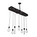 West Ninth Vintage Fayette Wood Beam Chandelier Light | Indoor Ceiling Fixture for Kitchen, Dining Room or Entryway