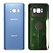 CELL4LESS Replacement Back Glass Cover Back Battery Door w/Pre-Installed Adhesive Samsung Galaxy S8 OEM - All Models G950 All Carriers- 2 Logo - OEM Replacement (Coral Blue)