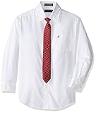 Nautica Boys' Long Sleeve Dress Shirt with Tie