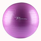 Timberbrother Anti-Burst Exercise Stability Ball / Fitness Ball / Balance Ball with Foot Pump - 45cm / 55cm / 65cm / 75cm