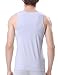 DAVID ARCHY Men's Tank Top Bamboo Rayon Undershirts Tank Shirt Moisture-Wicking A-Shirt for Men, 3-Pack (L, Black/Charcoal/Light Gray)