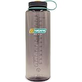 Nalgene Sustain Tritan BPA-Free Water Bottle Made with Material Derived from 50% Plastic Waste (using ISCC certified mass balance), 48 OZ, Wide Mouth, Aubergine