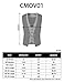 H2H Mens Fashion Business Suit Layered Four-button Tailored Vest With Chain Rings WINE US L/Asia XL (CMOV01)