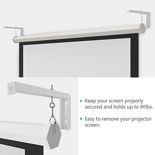 WALI Universal Projector Screen Ceiling Mount, Wall Hanging Mount L