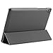 Kusen Google Nexus 9 Tablet Case with Shock Absorption Ultra-Thin PU Leather Triple Folding Performance for Google Nexus 8.9 inch Tablet (Black)