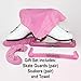 CRS Cross Ice Skate Guards, Soakers and Towel Gift Set. Essential Ice Skating Hard Guard and Soft Skate Blade Cover Accessories for Figure Skating or Hockey (Pivot Purple, Small)