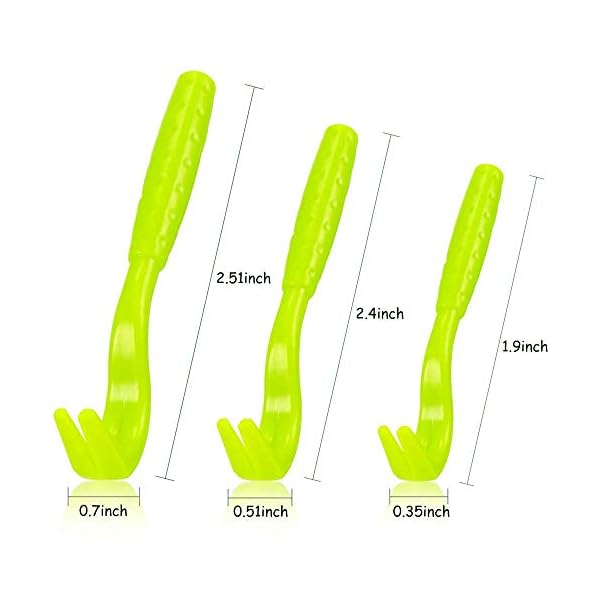 HouChanges 3Pcs Tick Remover Tool,Painlessly Tick for Dogs Cats and Humans Pets Green
