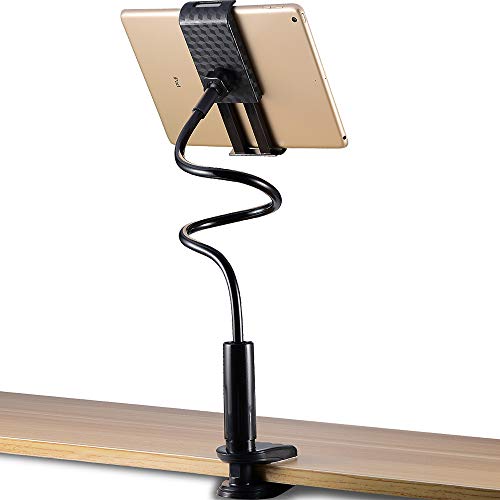 Besthoby Lazy Bracket Mobile Phone Stand Holder,Universal Cell Phone Stand Holder,Flexible Mobile Phone Stand,gooseneck Stand, Useful for Tablet&Mobile Phone from 4.0''-10.6''(Black) - Thumbnail 7