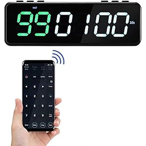 HUKOER Sport Stopwatch Timer,11 Timing Modes Ontworpen voor alle sporten, Magnetische Interval Timer met Bluetooth APP…